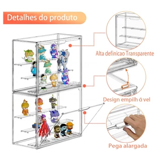 Caixa de Exposição Acrílica para Colecionáveis Transparente e Antipoeira Design Aprimorado em Oferta na Shopee