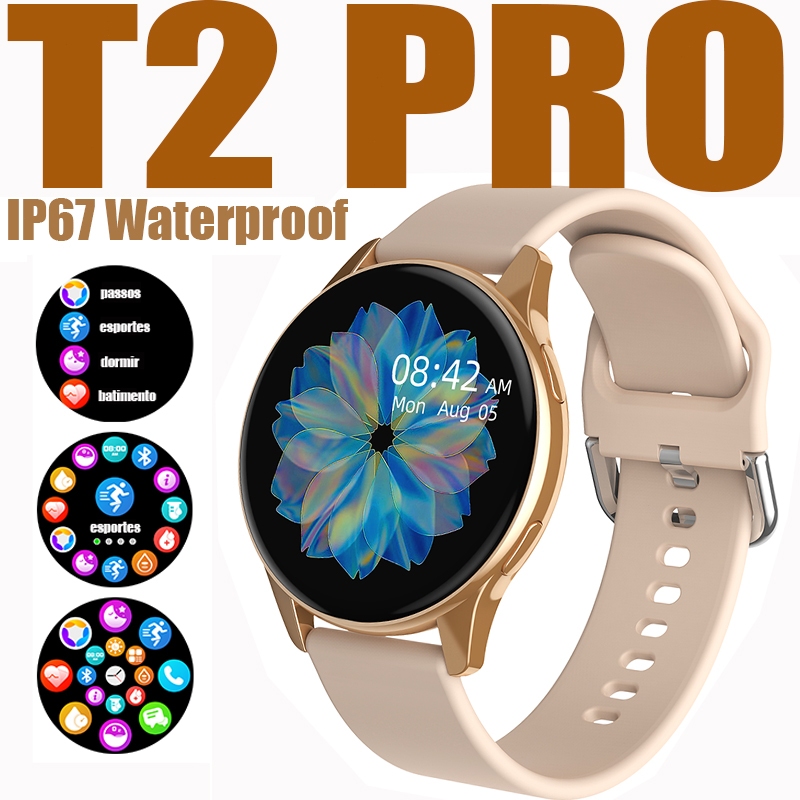 2025 Novo Relógio Inteligente T2 PRO Freqüência Cardíaca Bluetooth IP67 Resistente a água SmartWatch