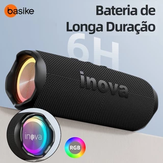 Basike Caixa de Som Estéreo Portátil  Som Poderoso LED RGB FM Festa Ao Ar Livre Envio Imediato em Oferta na Shopee