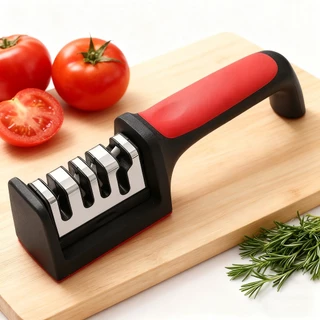 Amolador Afiador De Cozinha Facas Em Aço Inox Profissional Com 3 Afiadores Profissional Ferramenta Com Afiação Rápida