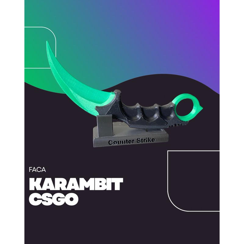 Faca CS:GO Réplica • Knife Karambit Counter Strike • Várias Cores ...