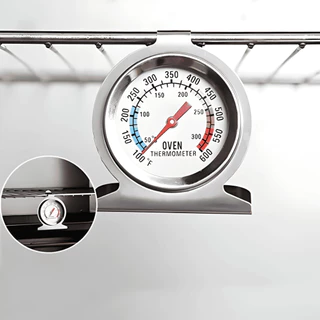 Medidor de temperatura para fornos em aço inoxídavel termometro analógico forno 300°