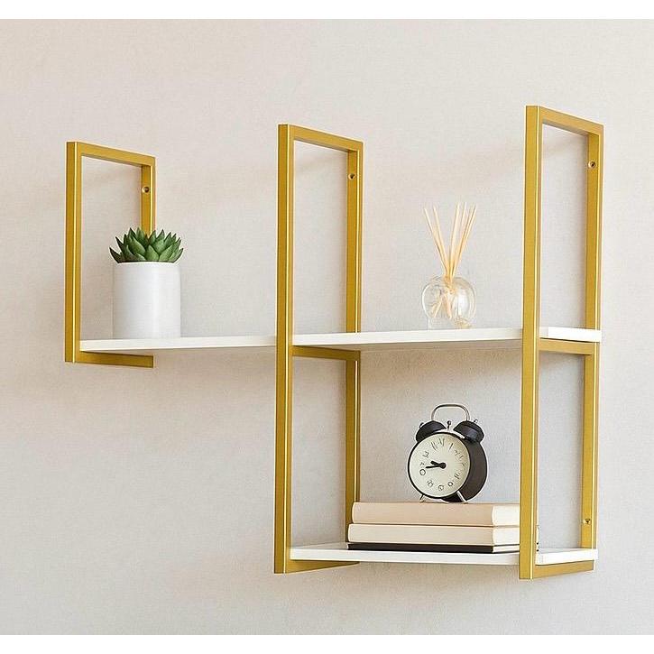 Kit Prateleira Industrial 1 m x 70 cm em MDF com Estrutura de Aço
