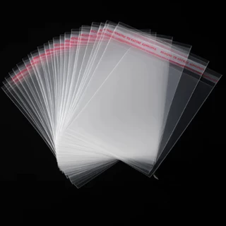 Saco plástico adesivado 500/ 700/ 1000 unidades 4x4cm até 25x35cm auto adesivo revenda bijuteria em Oferta na Shopee