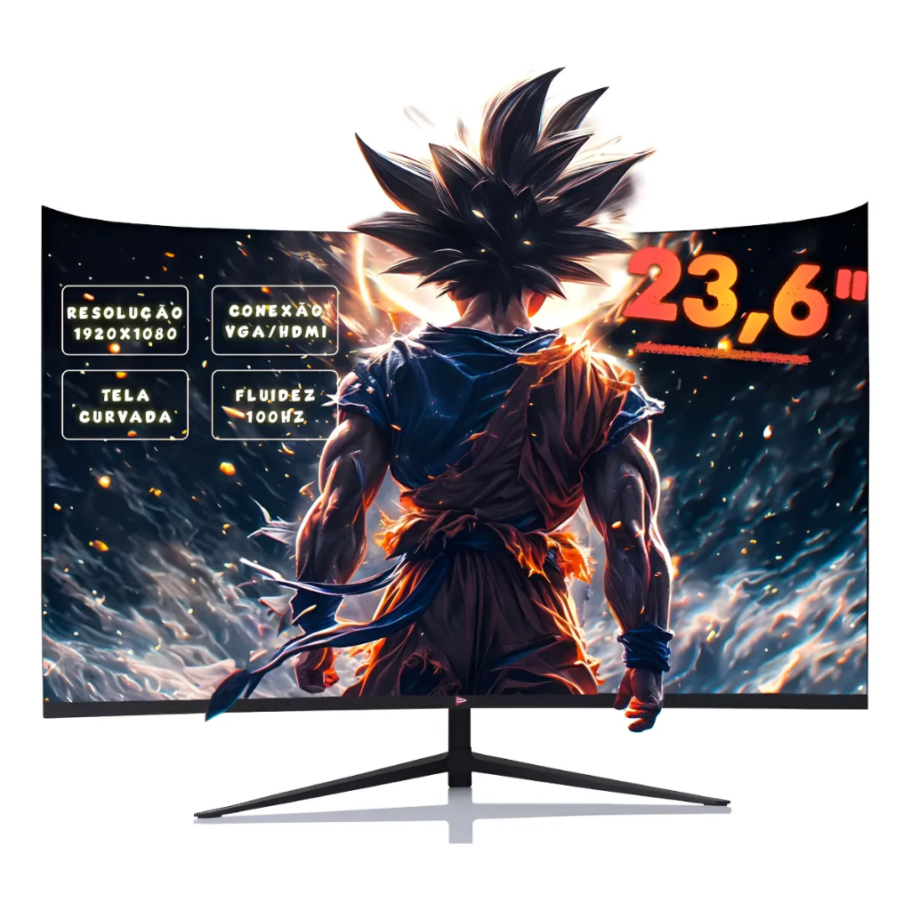 Monitor Gamer Curvo 23,6 Polegadas Full Hd 100hz 1ms Grasep D-GR236 ...