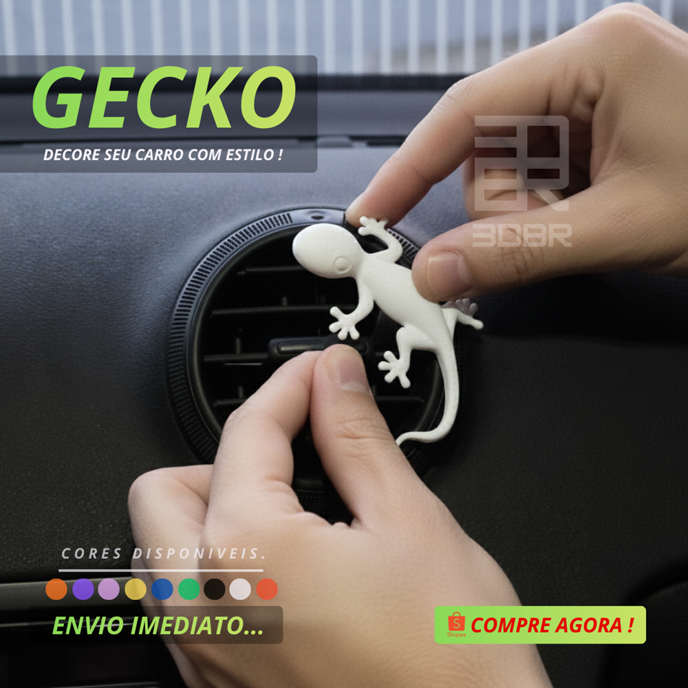 Lagartixa Gecko para difusor de ar do carro (DECORATIVO)