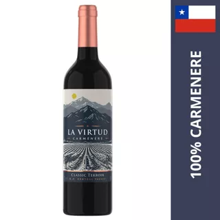 VINHO CHILENO TINTO LA VIRTUD CLASSIC TERROIR CARMENERE 2024