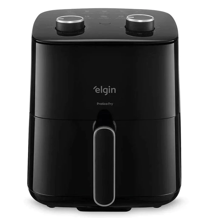 Fritadeira Elétrica sem Óleo Air Fryer Prática Fry 3.7L Elgin 1400W Grelha Removível Antiaderente