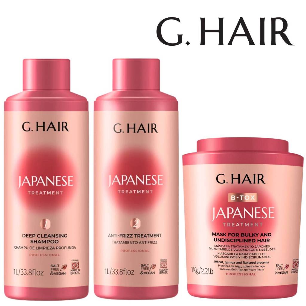 GHair - Kit Progressiva Tratamento Japonês 2x1 + B-Tox Japanese Botox ...
