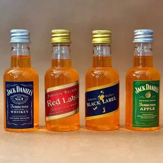 4 mini garrafinha jack, red!