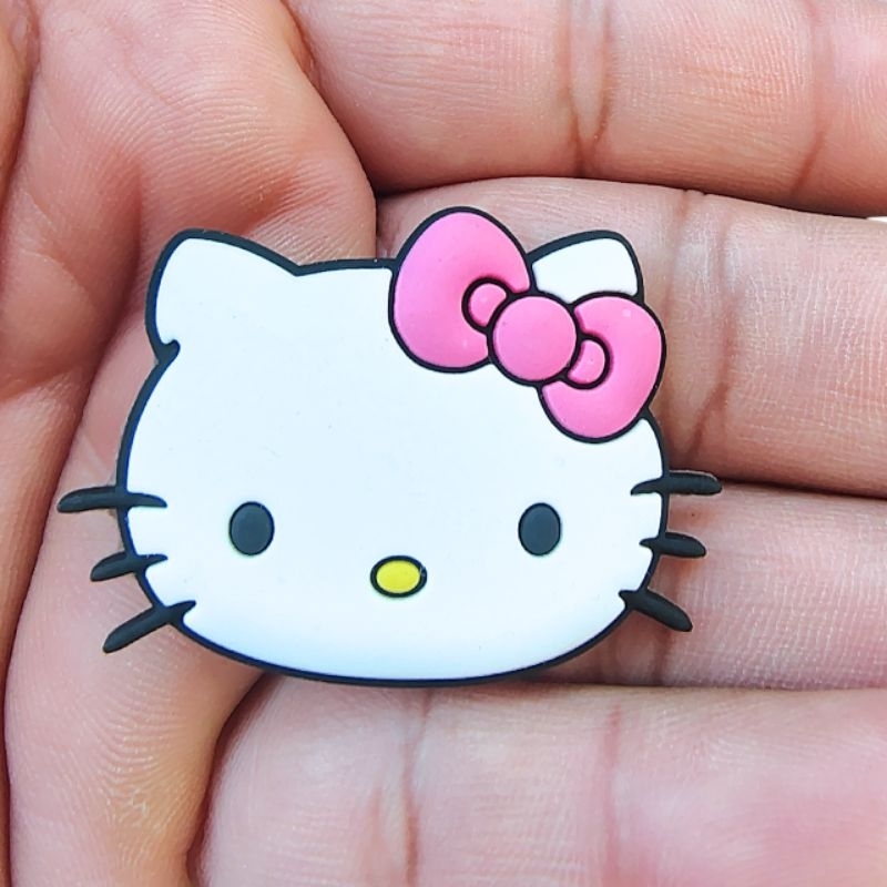 Kit 10 Acessórios Hello kitty Pins botons Enfeites para Sandália ...