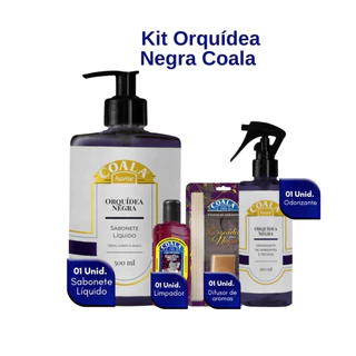 Kit de Limpeza Orquídea Negra Coala Home -  4 itens em Oferta na Shopee