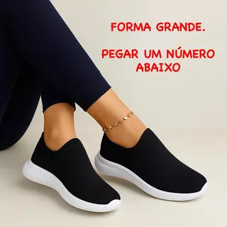 Tenis Meia Feminino Antiderrapante Super Leve Envio Imediato