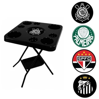 Mesa Corinthians Palmeiras São Paulo Santos Dobravel Petisqueira Times Futebol Presente Natal