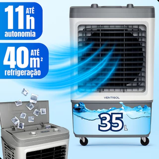 Climatizador 35 Litros Ar Frio Ventisol Portatil 110v / 220v Umidificador Grande