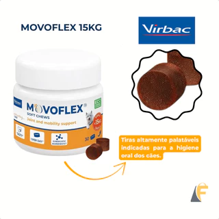 Movoflex Soft Chews Virbac Articulações Cães Até 15kg 30 Cp em Oferta na Shopee