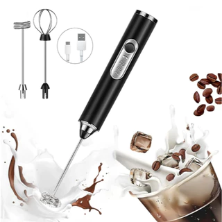 Batedor Misturador Mixer Elétrico Portátil Para Bebidas Leite Café Clara de Ovo 2 em 1 em Oferta na Shopee