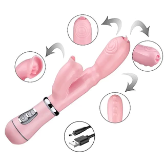 Vibrador Recarregável Estimulador de Clitóris Língua Ponto G Oral Vagina ZDB-13 em Oferta na Shopee
