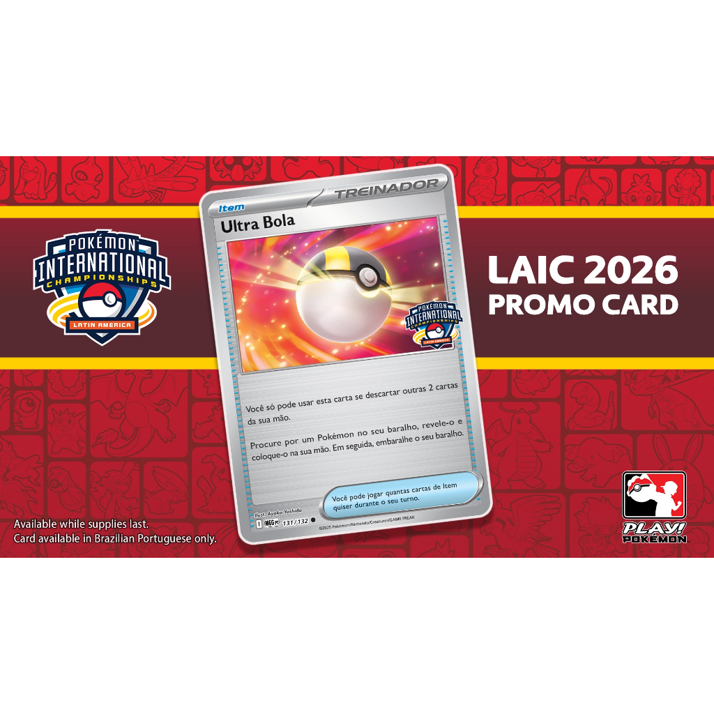 Itens do Kit Competidor Pokémon Latin America International