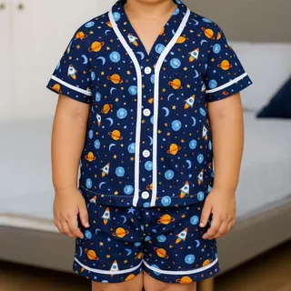 Pijama Americano infantil menino/masculino / Malha leve e confortável Suede - Halley em Oferta na Shopee