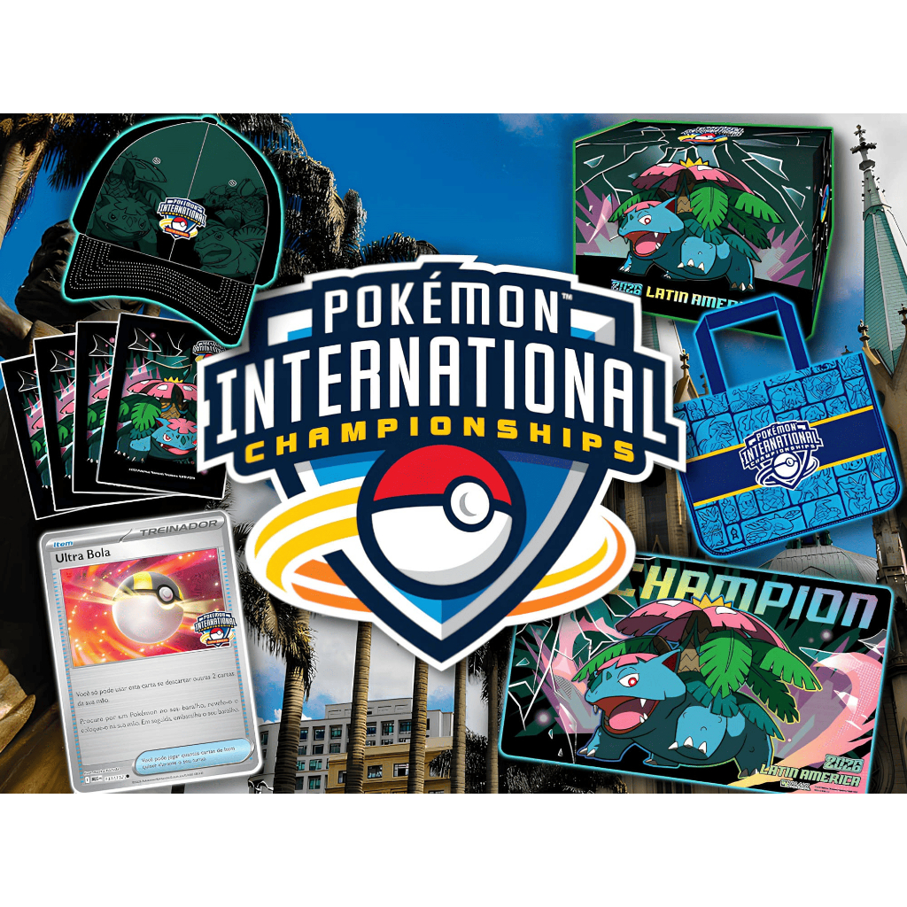 Itens do Kit Competidor Pokémon Latin America International