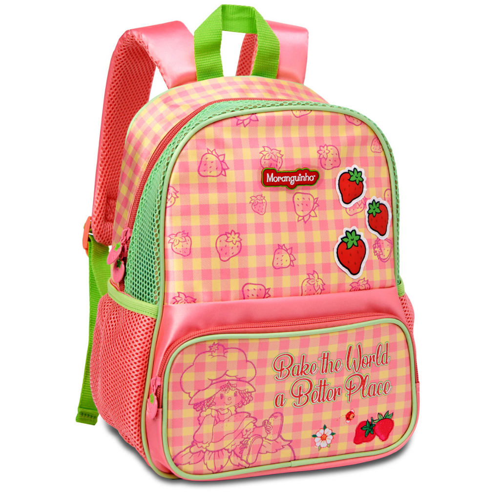 Mochila Moranguinho Rosa Infantil Escolar Personagem Oficial Para ...