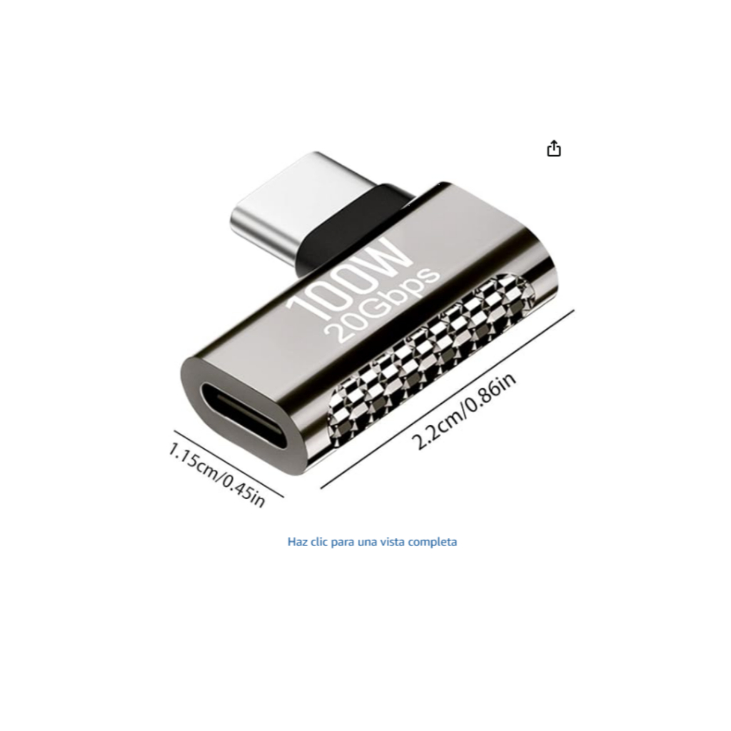 Adaptador de 90 graus tipo C Macho X Femea convertidor de carga rápida, adaptador datos USB C para Macbook