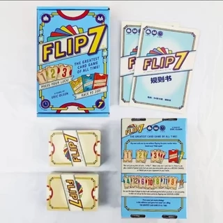 Flip 7: O Maior Jogo de Cartas de Todos os Tempos Board Game Manual Inglês