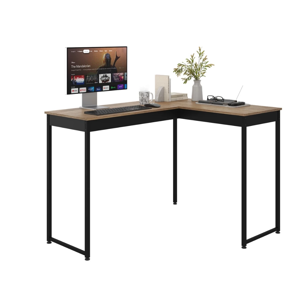 Escrivaninha Mesa de Canto Escritório Home Office em L