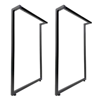 2 Pés De Bancada Aparador Mesa 100x58cm 1 Metro De Altura Aço Industrial
