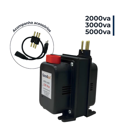 Auto Transformador 2000va 3000va 5000va 110v e 220v Conversor de Voltagem até 12000 BTUs 1500w