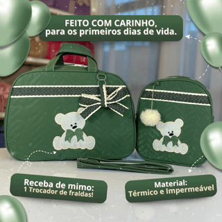 Bolsa maternidade kit 2 Peças para Bebê com Mochila Menino/Menina TED em Oferta na Shopee