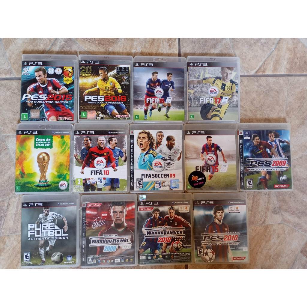 Jogos originais de futebol fifa e pes PS3 | Shopee Brasil