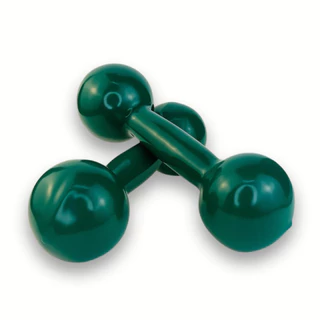 Halter Bola Emborrachado Polimed 1 Kg - Peso Treino Fisioterapia Recuperação Muscular