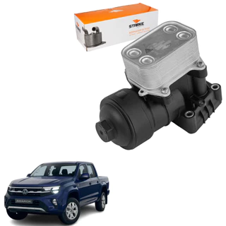 Resfriador De Óleo Motor Completo Com Junta Filtro Amarok 2010 Em Diante em Oferta na Shopee