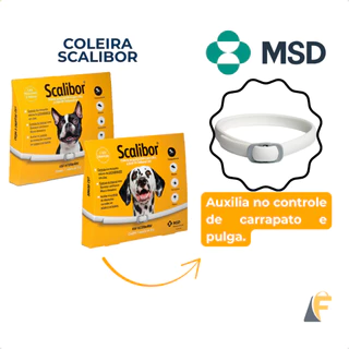 Scalibor Antipulgas, Carrapatos e Leishmaniose Coleira Para Cachorro M 48cm E G 65cm MSD em Oferta na Shopee