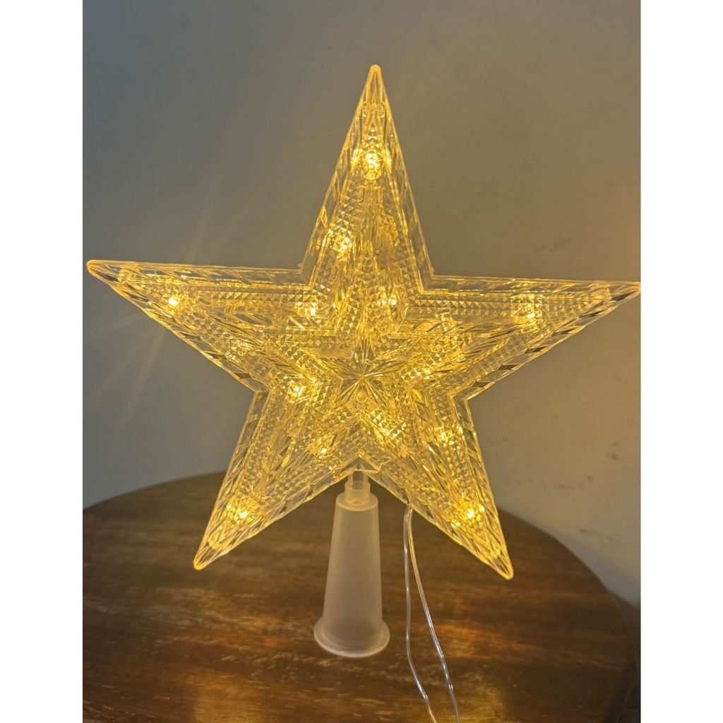 Estrela Ponteira para Árvore de Natal DE LED -BRANCO QUENTE 110/220V ENVIO RAPIDO --FELIZ NATAL