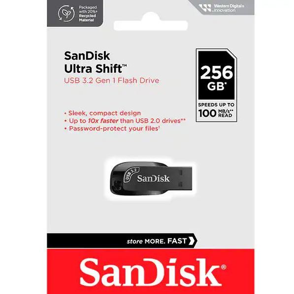 Pen Drive SanDisk Ultra Shift Original USB 3.2 128GB 64GB 32GB