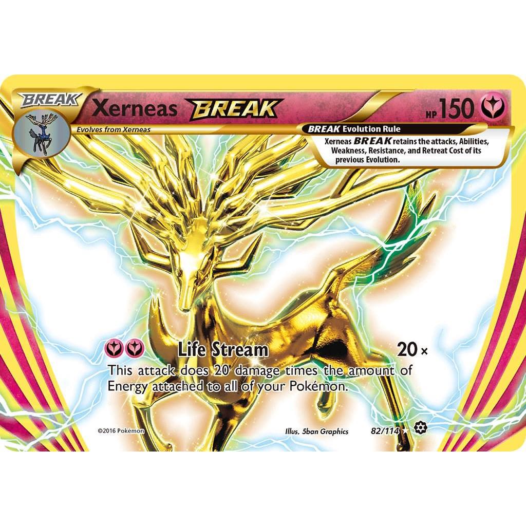 Carta Pokémon Xerneas Break (82/114) Original Ultra Rara | Shopee Brasil