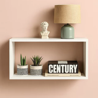 Nicho Retangular para Enfeite Decoração Escritório Cozinha Banheiro Quarto Porta Potes Mantimentos Branco Preto MDF em Oferta na Shopee