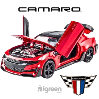 Carrinho de Ferro Camaro Coleção Miniatura Com Portas Que Abrem para cima de Alta Qualidade
