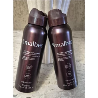 Combo de desodorantes Antitranspirante Malbec Aerossol 75g/125ml O boticário