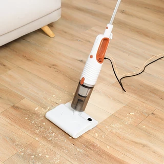 Esfregão Elétrica Com FIO 220V  Umidade Com Pulverização de Água e Função aspirador de pó ,9 acessórios de limpeza em Oferta na Shopee