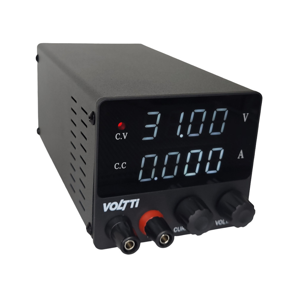 Mini Fonte de Alimentação de Bancada Regulável 30V 5A Voltti SPS-F305 ...