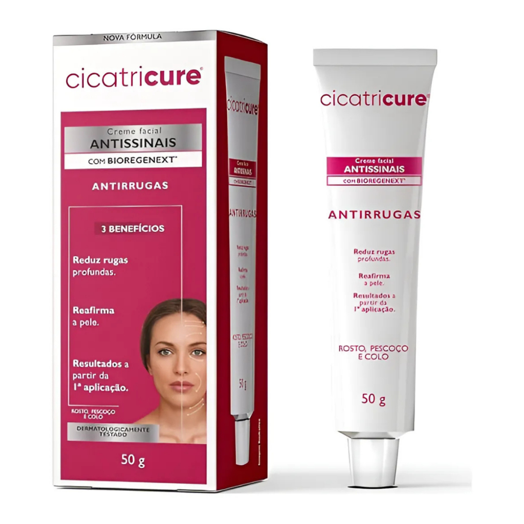 Creme Facial Antissinais Cicatricure Rosto, Colo E Pescoço 50g | Shopee ...