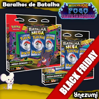 Baralho De Batalha Pokémon Mega Gengar Ex e Mega Diancie Ex COPAG Original Lacrado