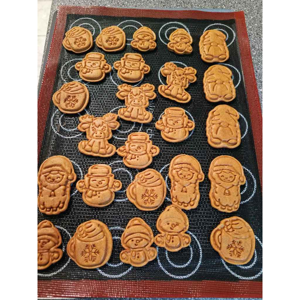 Kit 6 Cortadores Biscoito Natalinos 3D