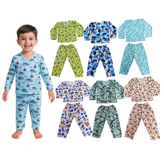 Kit 4 Peças de Pijama Infantil Menino ENVIO IMEDIATO em Oferta na Shopee