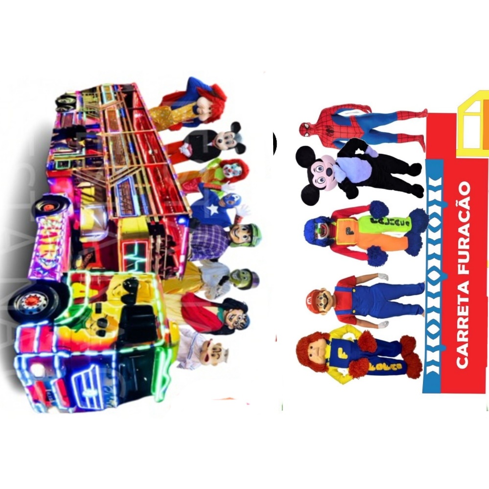 CARRETA DA ALEGRIA 10 DISPLAYS DE FESTA DE 20 CM DE MDF | Shopee Brasil