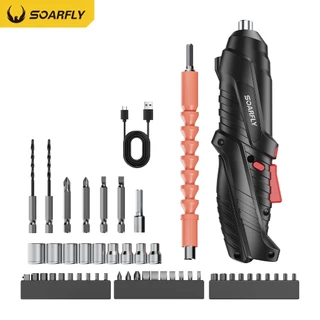 Conjunto de 48 peças de furadeira elétrica/chave de fenda sem fio (com carregador USB)